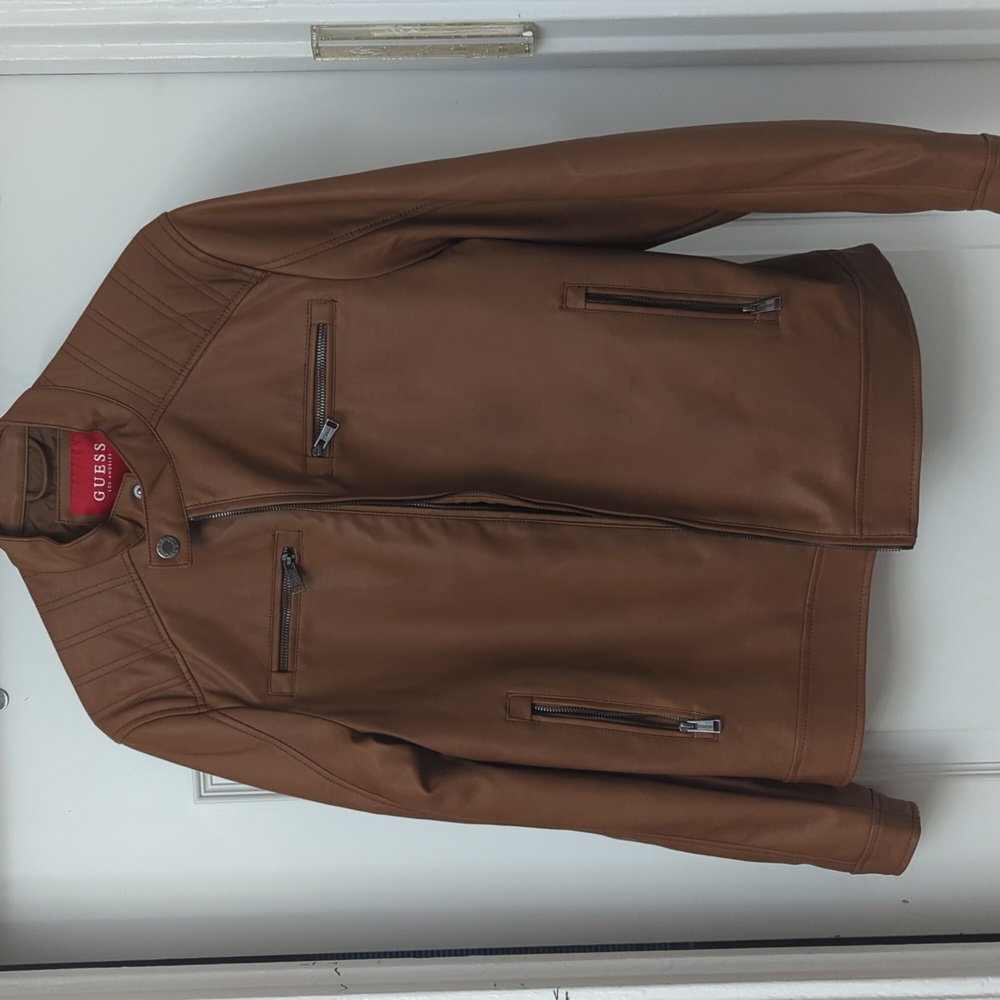 Leather jacket Guess